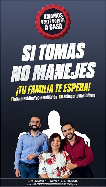 Si Tomas No Manejes Tu Familia Te Espera Reporte Laguna Si Tomas No Manejes Tu Familia Te Espera Reporte Laguna